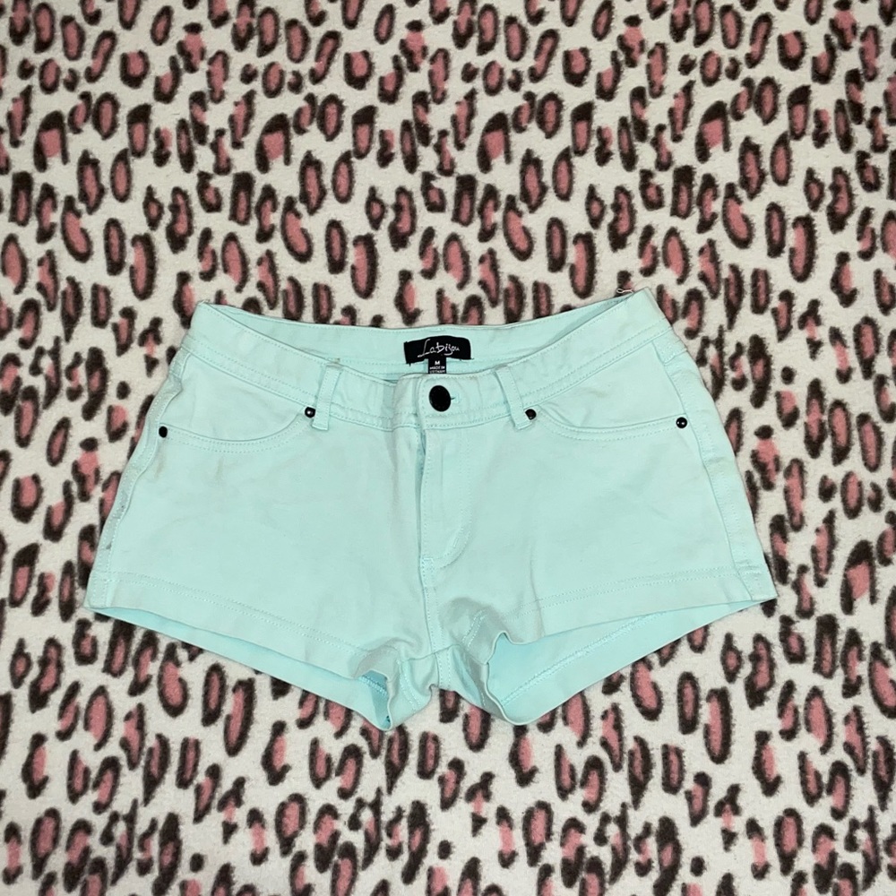 Teal shorts